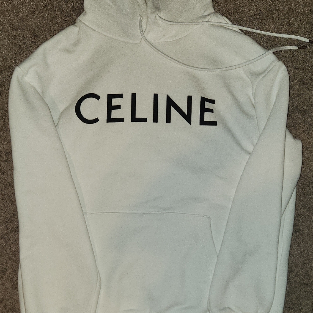 Celine Women's White Cowl Neck Sweater